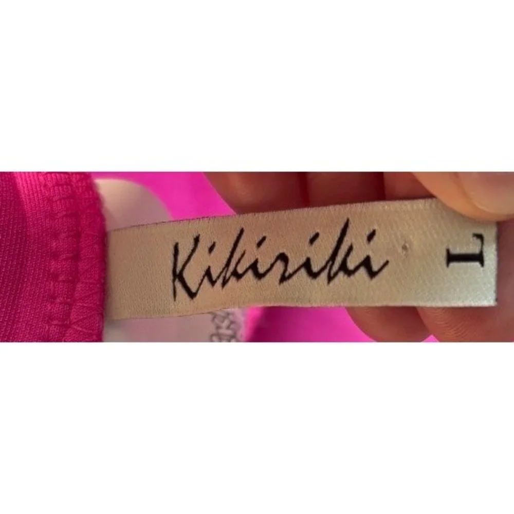 Kikiriki Fuchsia Pink‎ Asymmetrical Ruffle Mini Skirt High Low Bodycon Party L